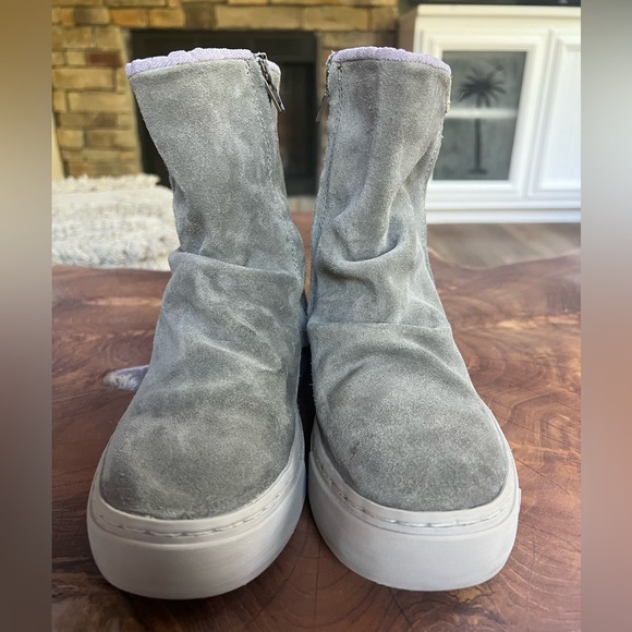 SATORISAN Meraki Women's Grey Suede Pull On Lined Booties US 5,5. EU 36 - Picture 2 of 11